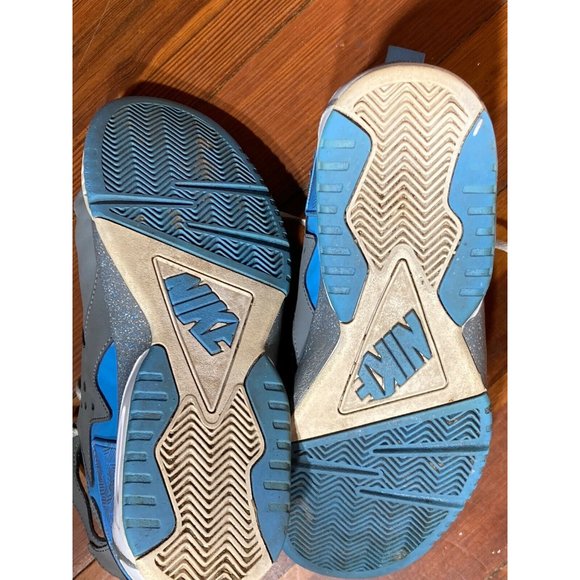 Nike Men's Air Tech Challenge Huarache Gray Blue Basketball Sneakers Size 9.5 - Picture 7 of 7